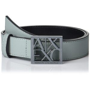 1559 Women's Square Logo Buckle Belt, Magnesium